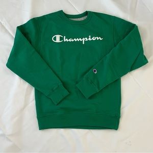 green champion crewneck sweatshirt